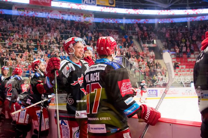 Třinec - Pardubice, 7. čtvrtfinále play-off 2018: Daniel Rákos