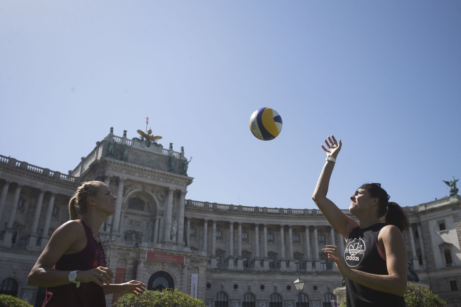 Barbora Hermannová a Markéta Sluková na MS ve Vídni 2017 (Hofburg)