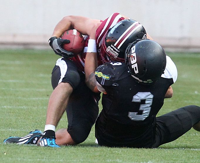 Americký fotbal, finále ČLAF: Prague Black Panthers - Příbram Bobcats