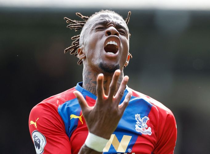 Soccer Football - Premier League - Crystal Palace v Manchester United - Selhurst Park, London, Britain - May 22, 2022 Crystal Palace's Wilfried Zaha celebrates scoring th