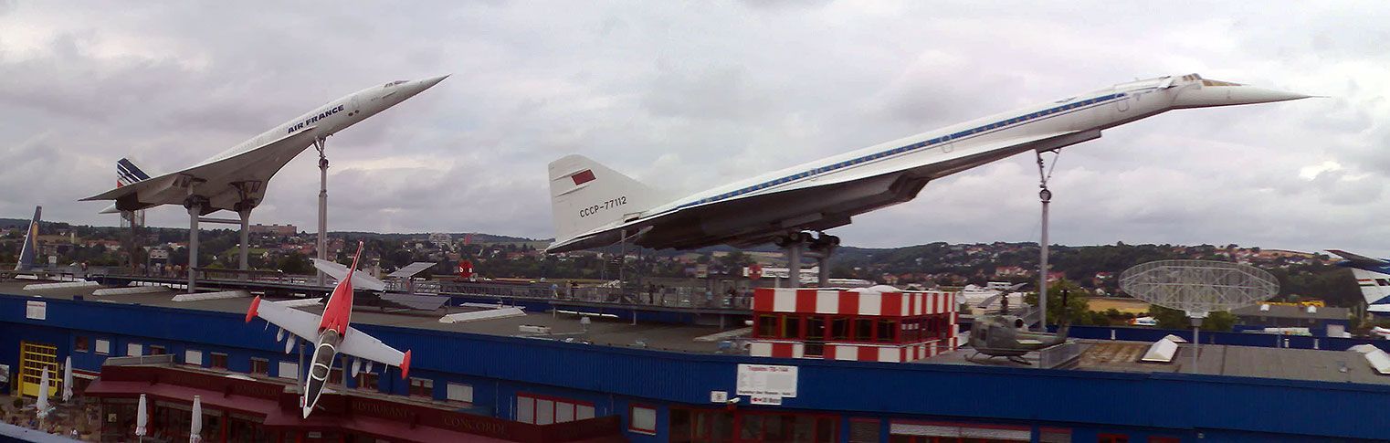 Concorde a Tupolev Tu-144 nadzvukové letadlo