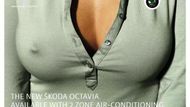 Většina reklam na octavii zdůrazňovala její mimořádný zavazadlový prostor. Tato byla jednou z výjimek.