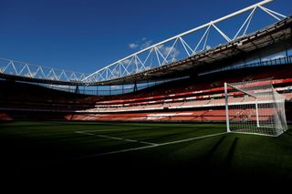 FILE PHOTO: Soccer Football - Premier League - Arsenal v Everton - Emirates Stadium, London, Britain - May 22, 2022 General view of fans outside the stadium REUTERS/Toby