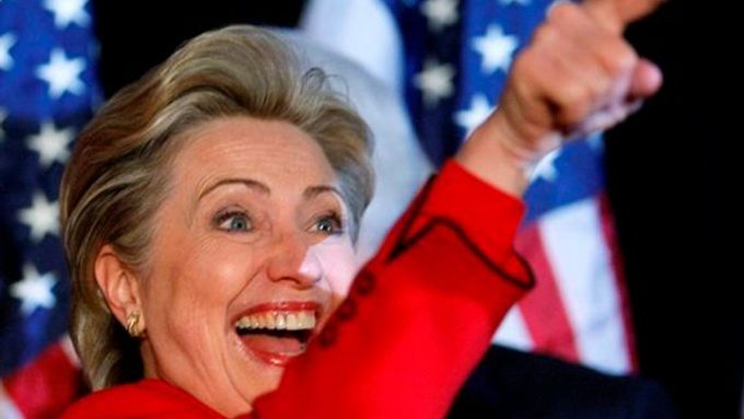 Clintonová slaví v Nevadě.