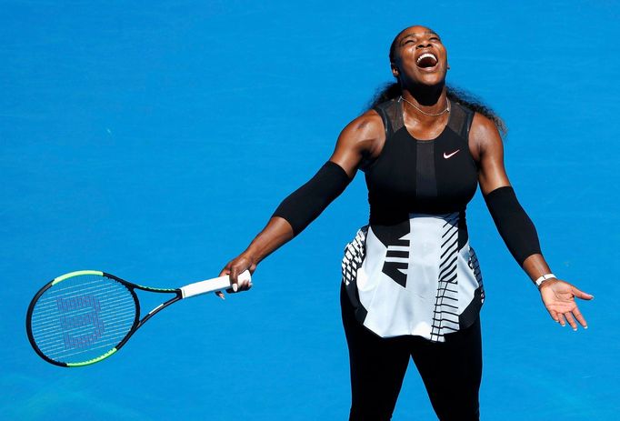 Serena Williamsová proti Johaně Kontaové ve čtvrtfinále Australian Open 2017