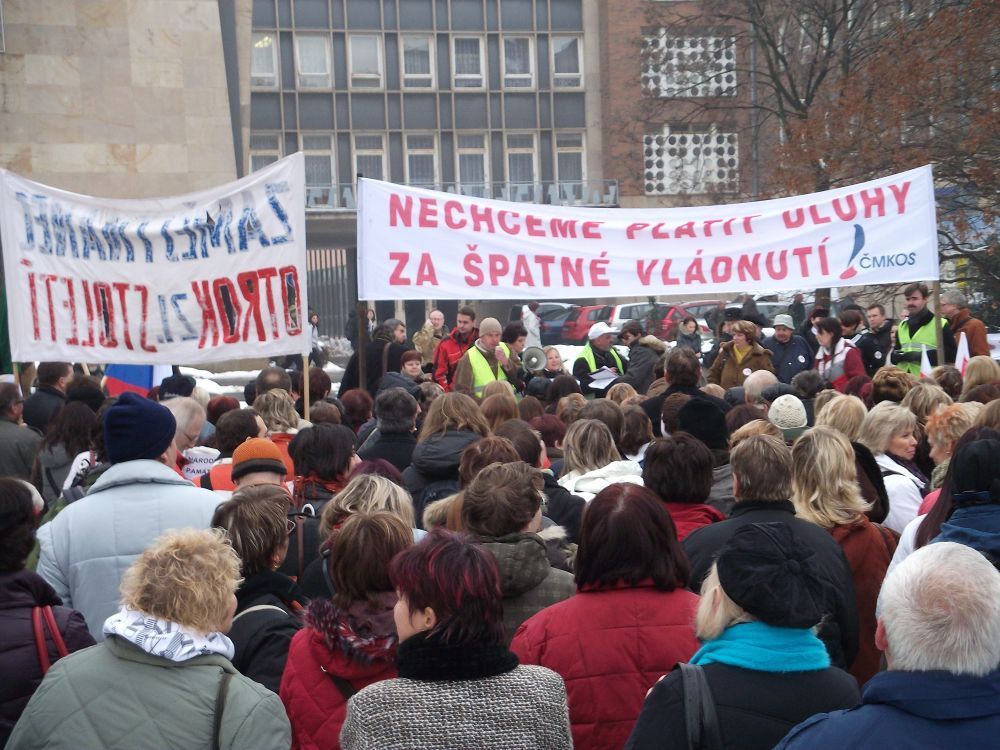 Stávka státních zaměstnanců v Ústí nad Labem