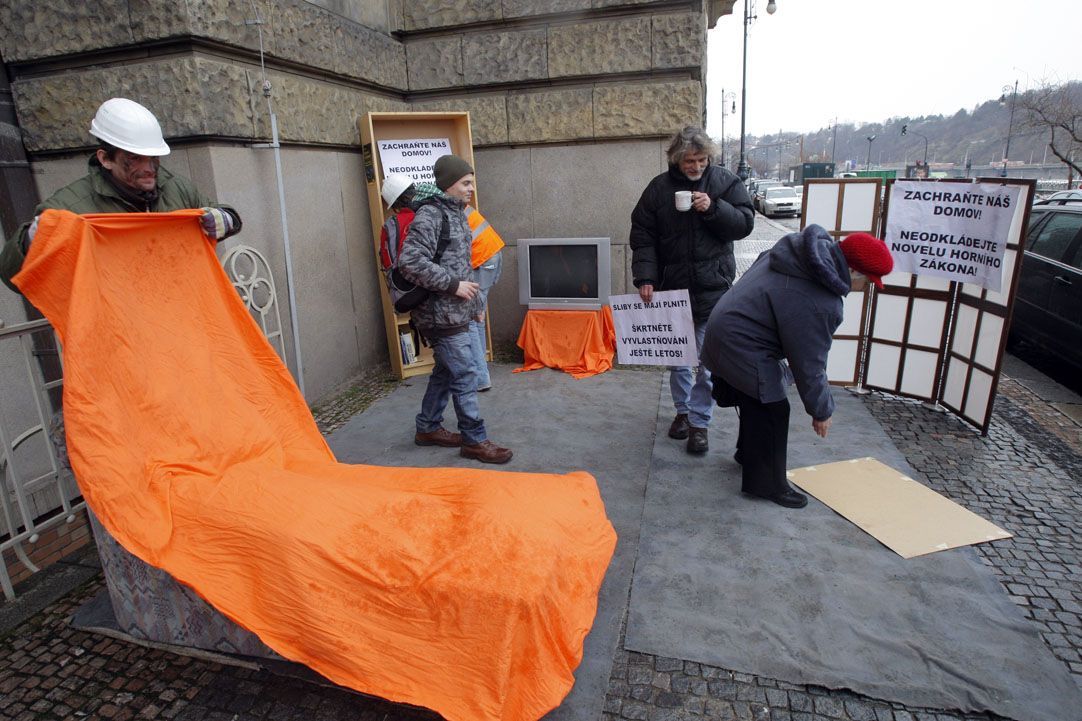 Demonstrace proti vyvlastnění