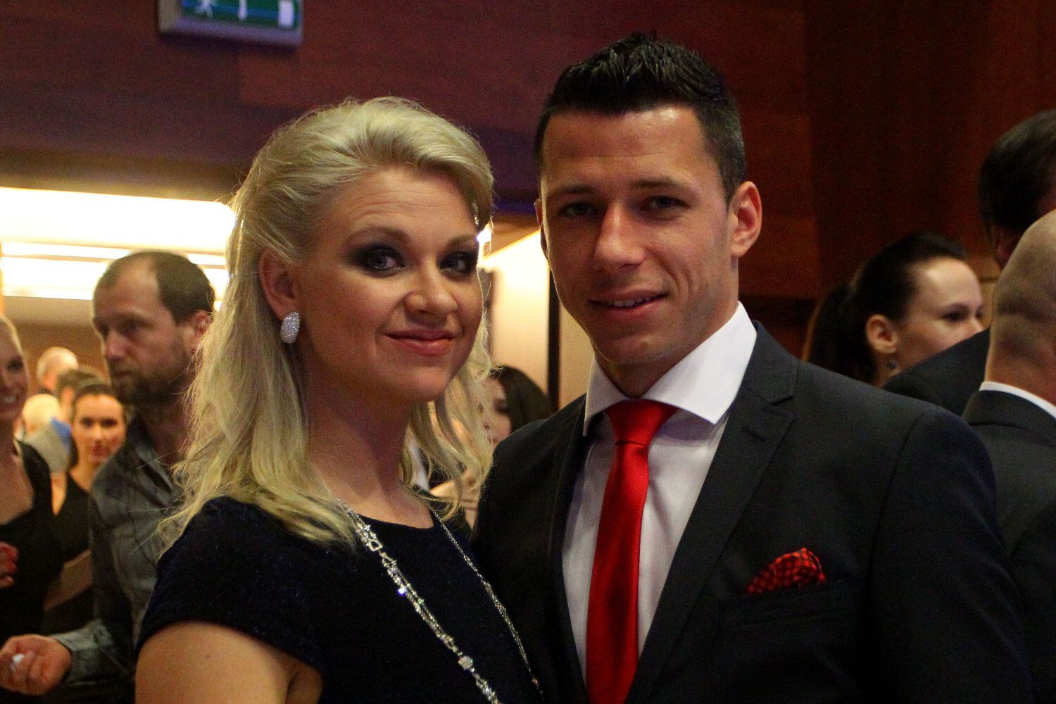 Fotbalista roku 2014: Marek Suchý s manželkou Alenou