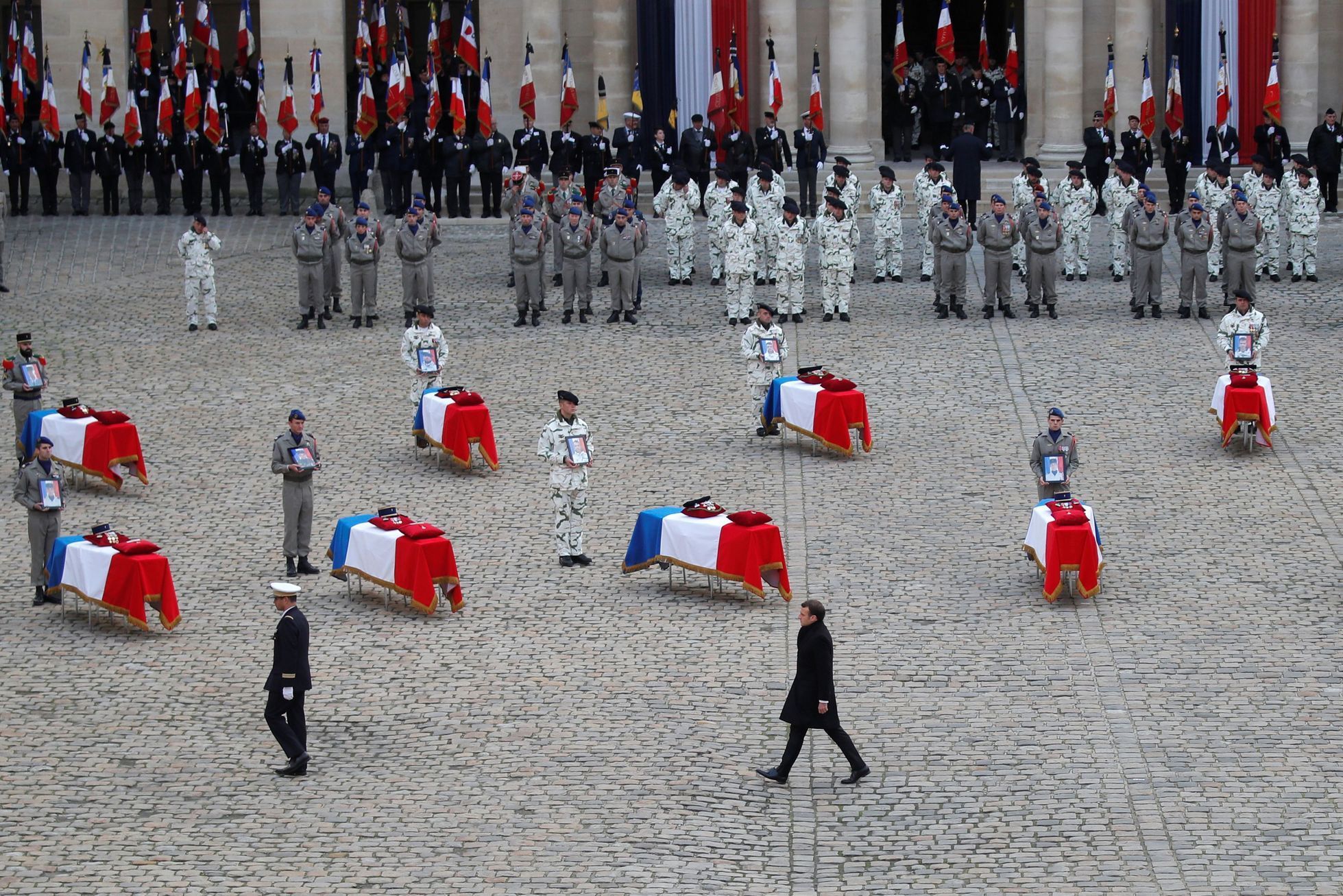 Pohřeb francouzských vojáků