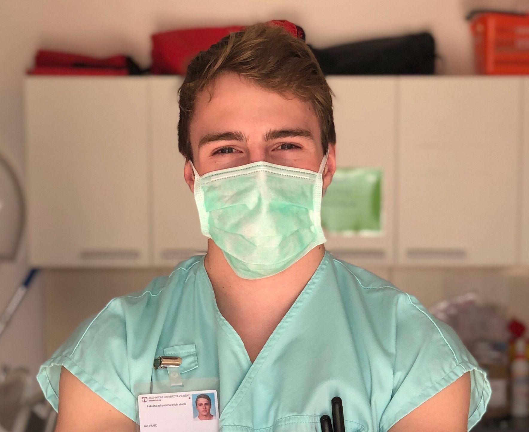 Student záchranářství Jan Vanc