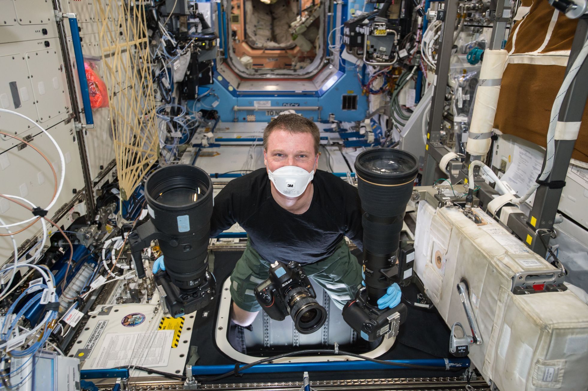 Snímky astronauta Terryho Virtse z kosmu