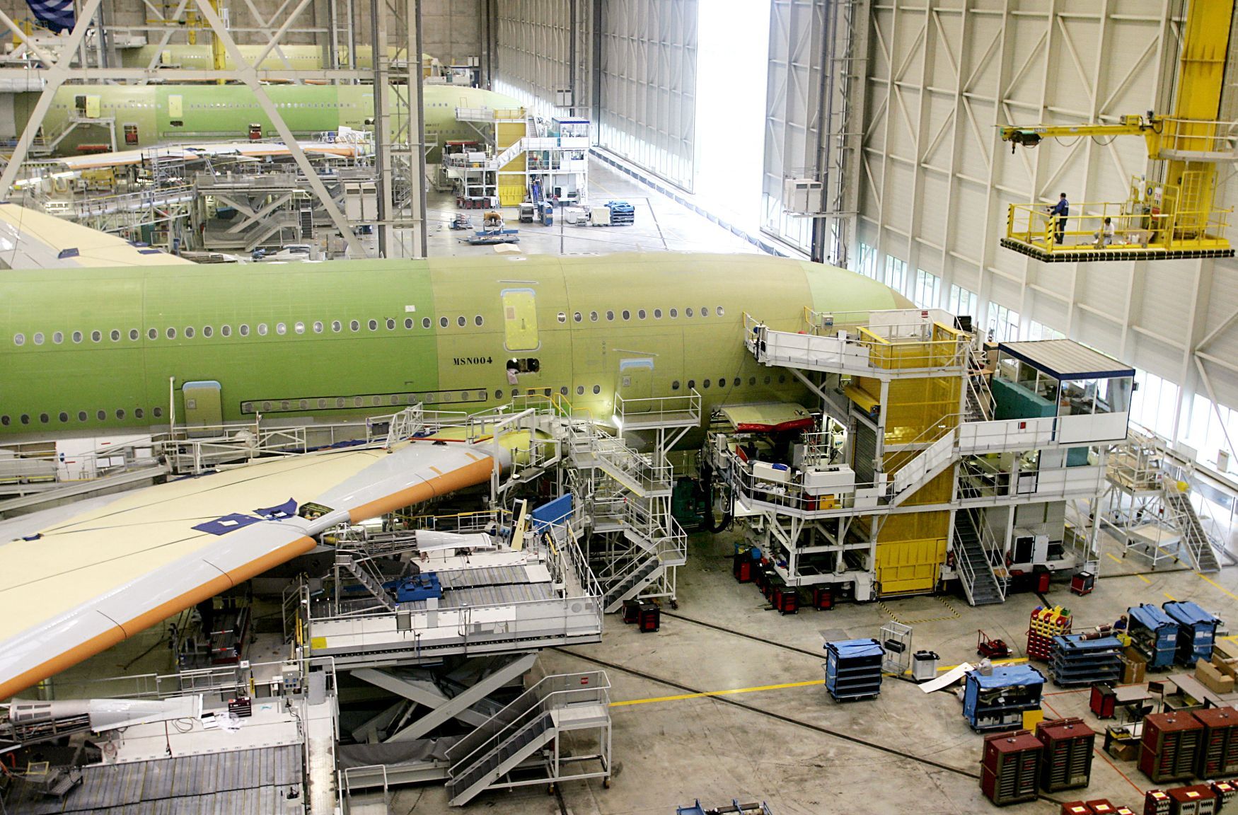 Výroba airbusů A380 a A330 v Toulouse