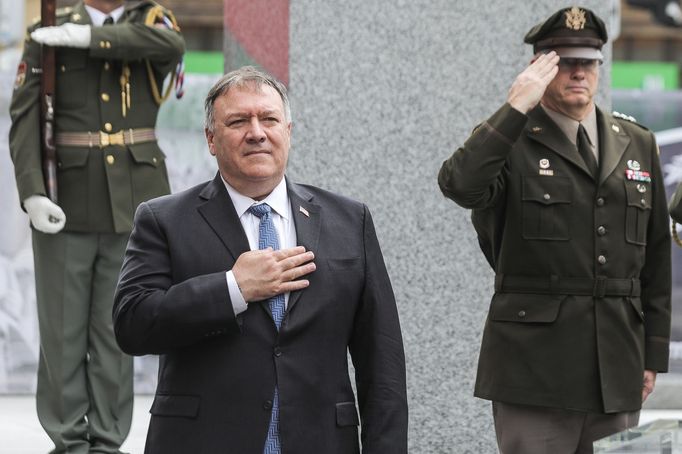 Návštěva amerického ministra zahraničí Mikea Pompeo v Plzni.