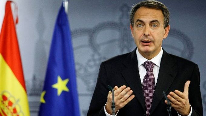 Nepopulární premiér José Luis Zapatero.