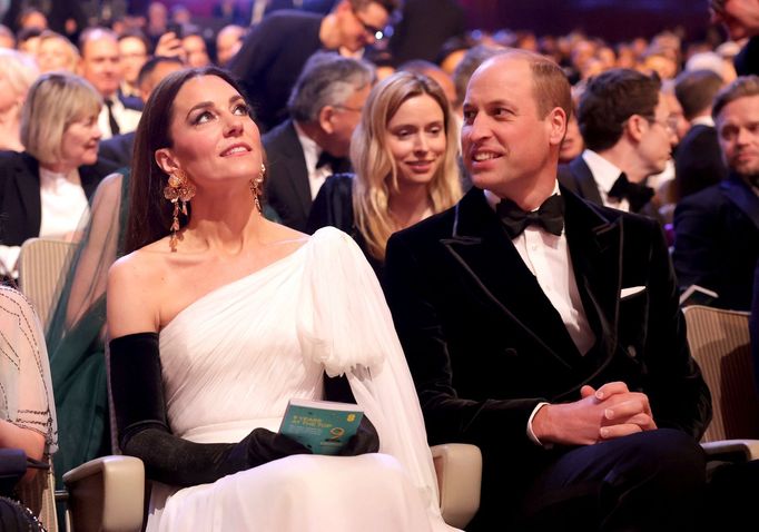 Princ William s manželkou Kate na předávání cen Bafta.