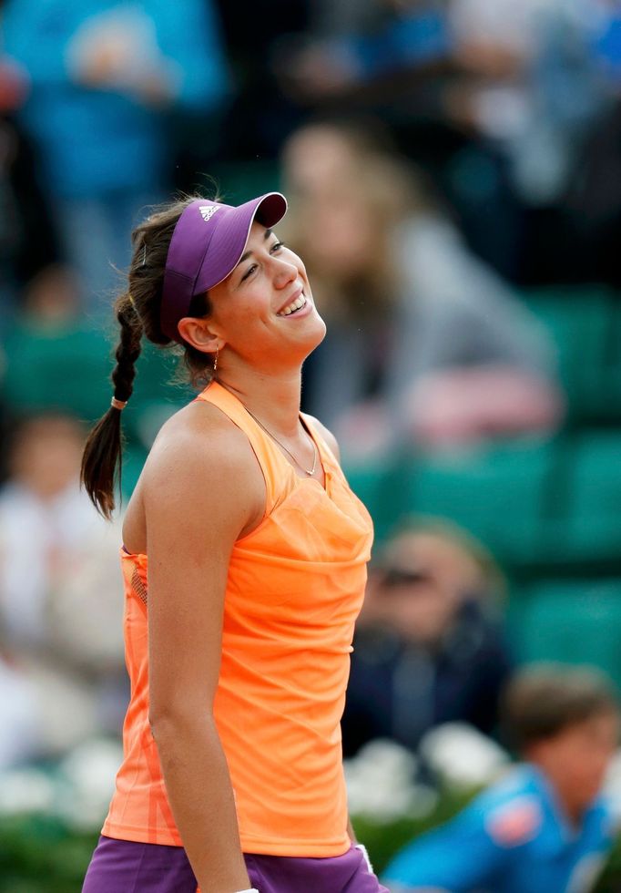 Španělská tenistka Garbine Muguruzaová na French Open