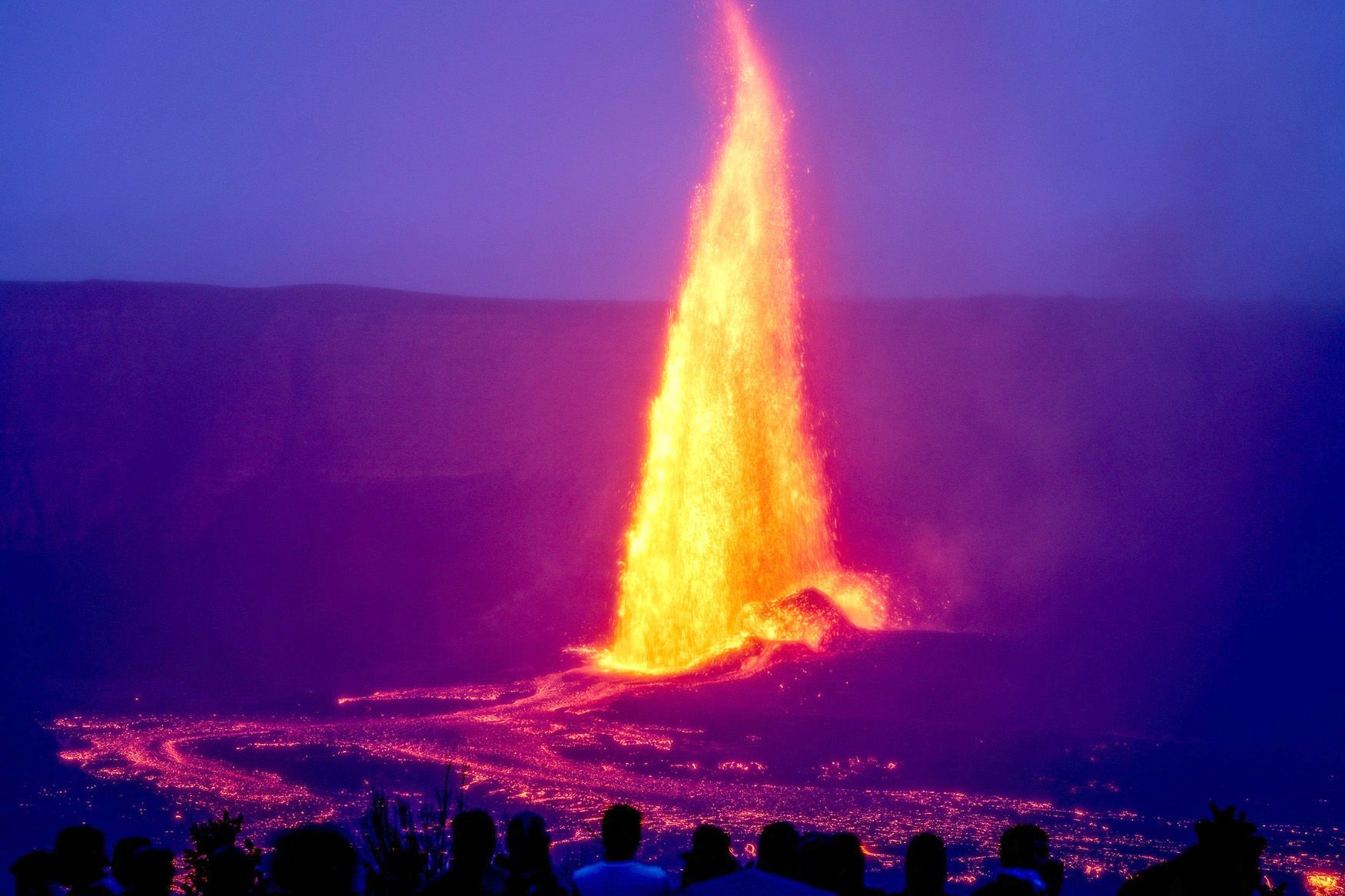 Kilauea, sopka, výbuch, Havaj, USA