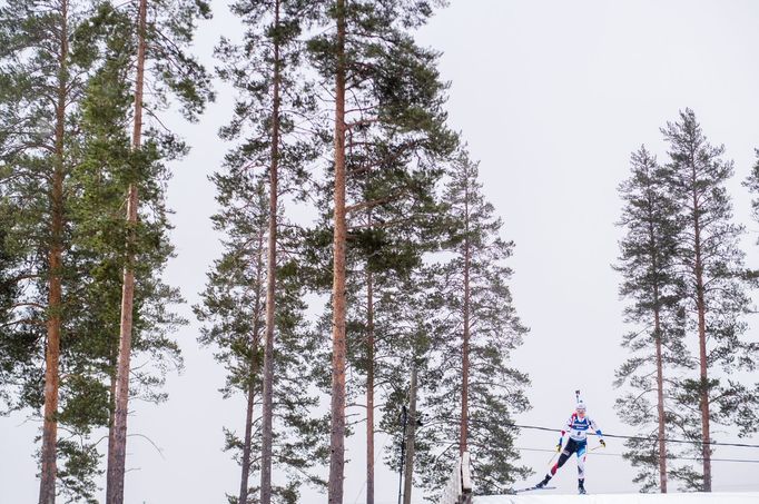 Eva Kristejn Puskarčíková ve sprintu SP v Kontiolahti