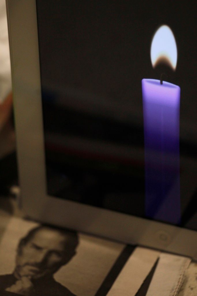 Virtuální svíčka za Steva Jobse