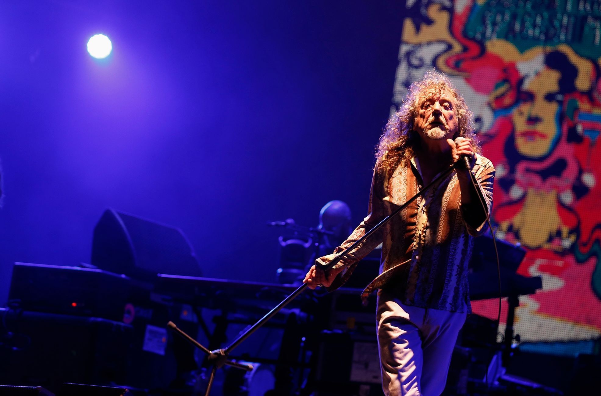 Musician Robert Plant performs during the 13th Mawazine World Rhythms international Music Festival in Rabat