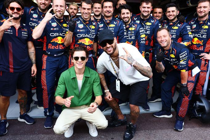 F1, VC Monaka 2023: Tom Holland a Neymar