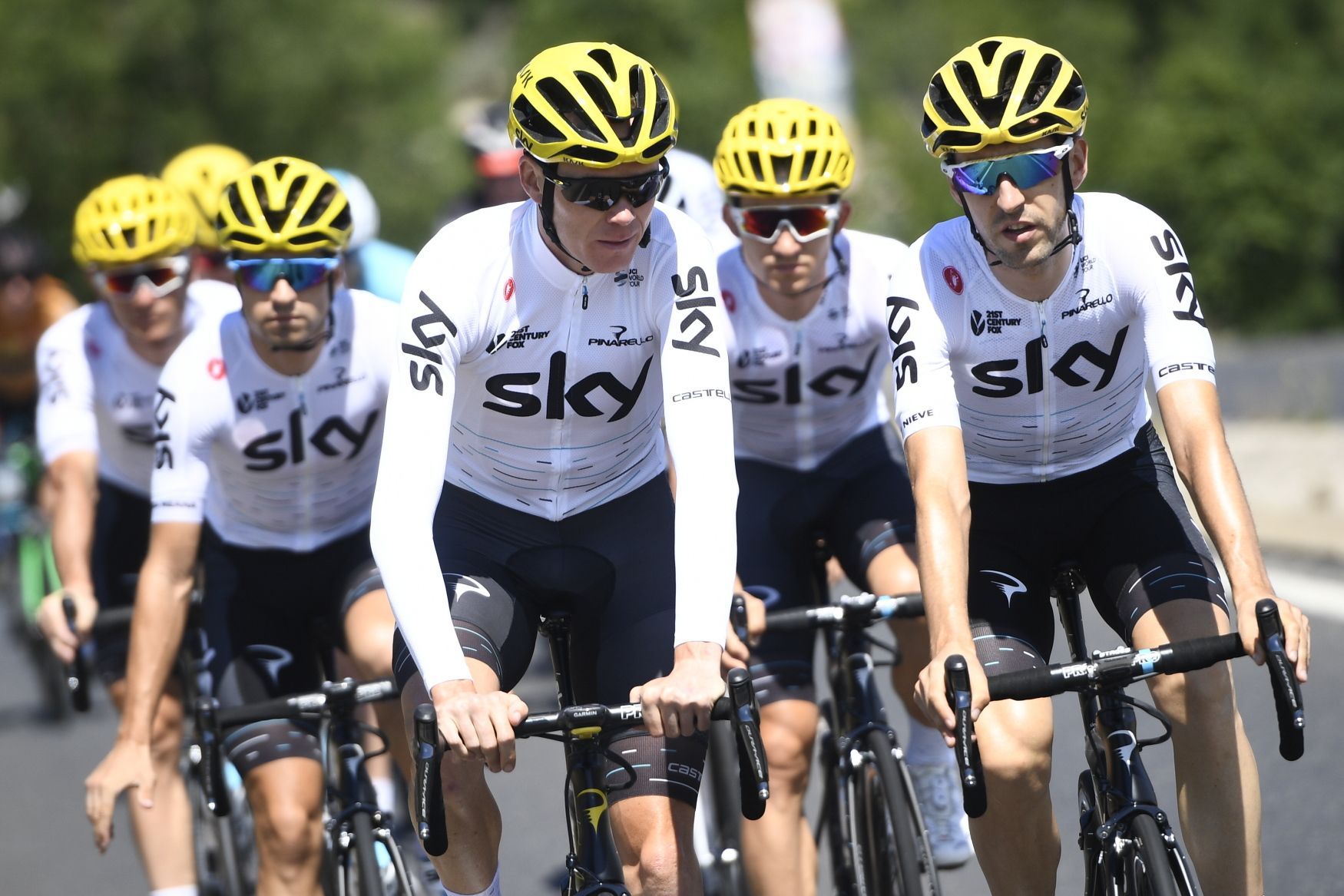 Chris Froome a tým Sky na Tour de France