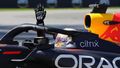 Max Verstappen v Red Bullu slaví vítězství ve Velké ceně Kanady F1 2022