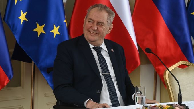 Tisková konference v Grand hotelu Kempinski druhý den návštěvy prezidenta Miloše Zemana na Slovensku, 7. února 2023, Štrbské Pleso, Slovensko.