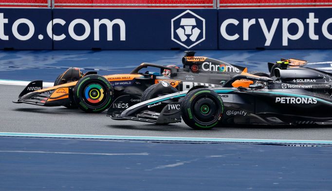 Oscar Piastri, McLaren a Andrea Kimi Antonelli, Mercedes ve sprintu v rámci Velké ceny Miami F1 2025