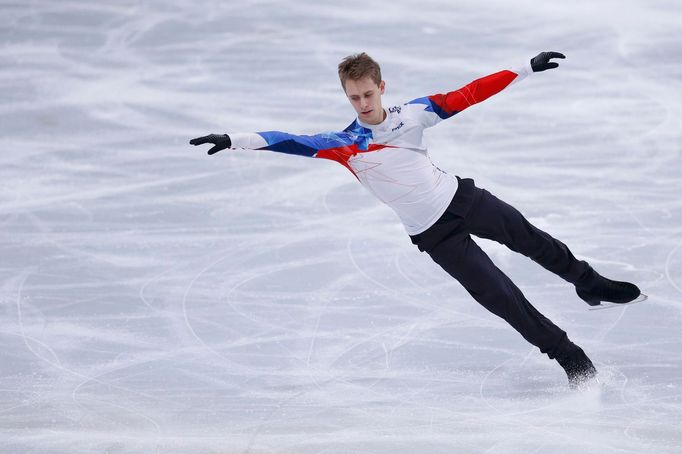 Michal Březina na tréninku