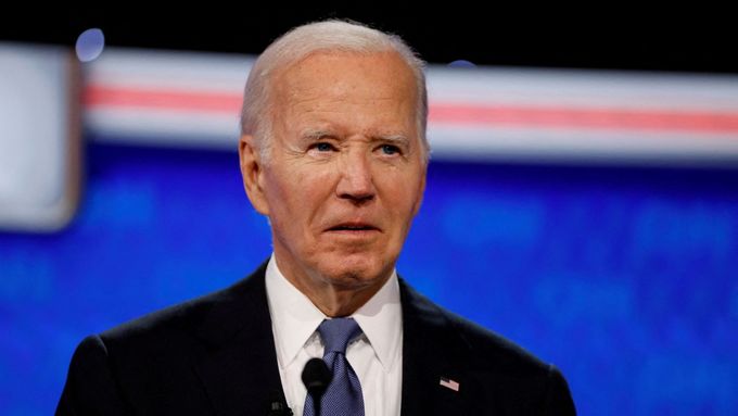 Americký prezident Joe Biden během první debaty před listopadovými prezidentskými volbami