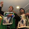 Libye - protest stoupenců Kaddáfího proti rozhodnutí Rady bezpečnosti OSN