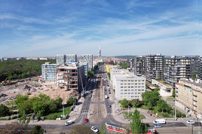 Centrum Nového Žižkova podle návrhu architekty Evy Jiřičné.