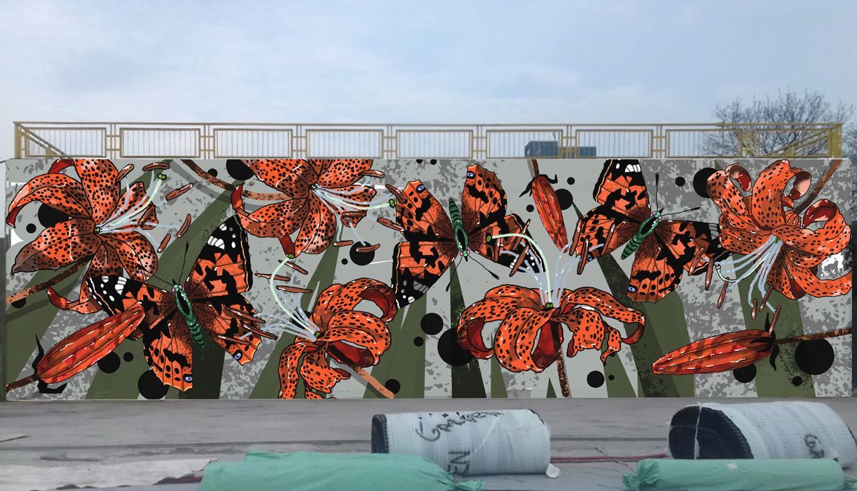 Opatov, mural art