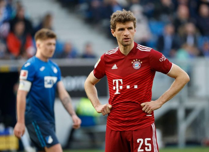 Thomas Müller v zápase s Hoffenheimem