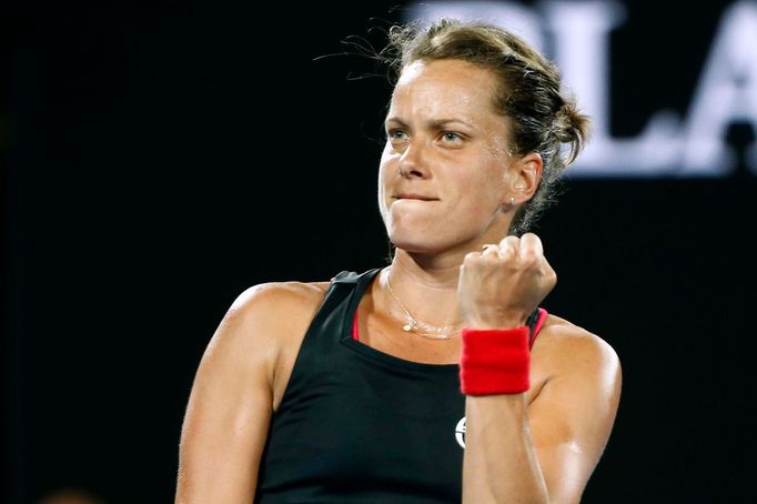 Barbora Strýcová v osmifinále Australian Open 2018.