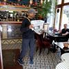Paříž, Francie, kolportér, noviny, poslední, Le Monde