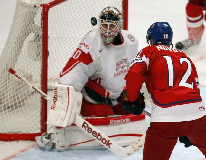 MS v hokeji 2012: Česko - Dánsko (Andersen, Novotný)