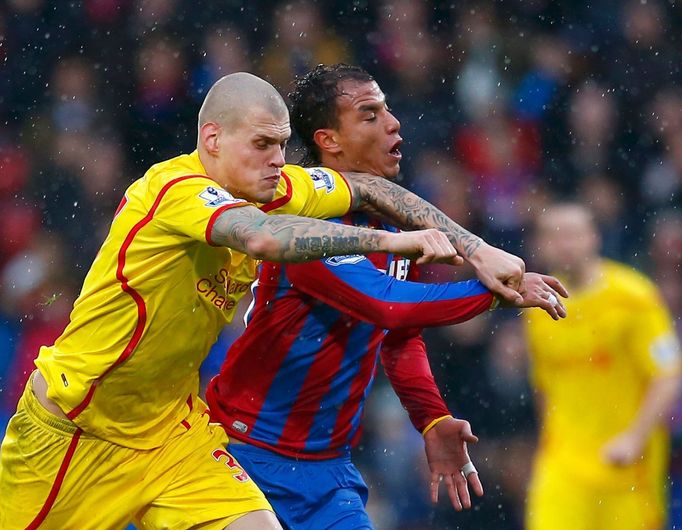 Liverpool vs. Crystal Palace: Martin Škrtel Marouane Chamakh