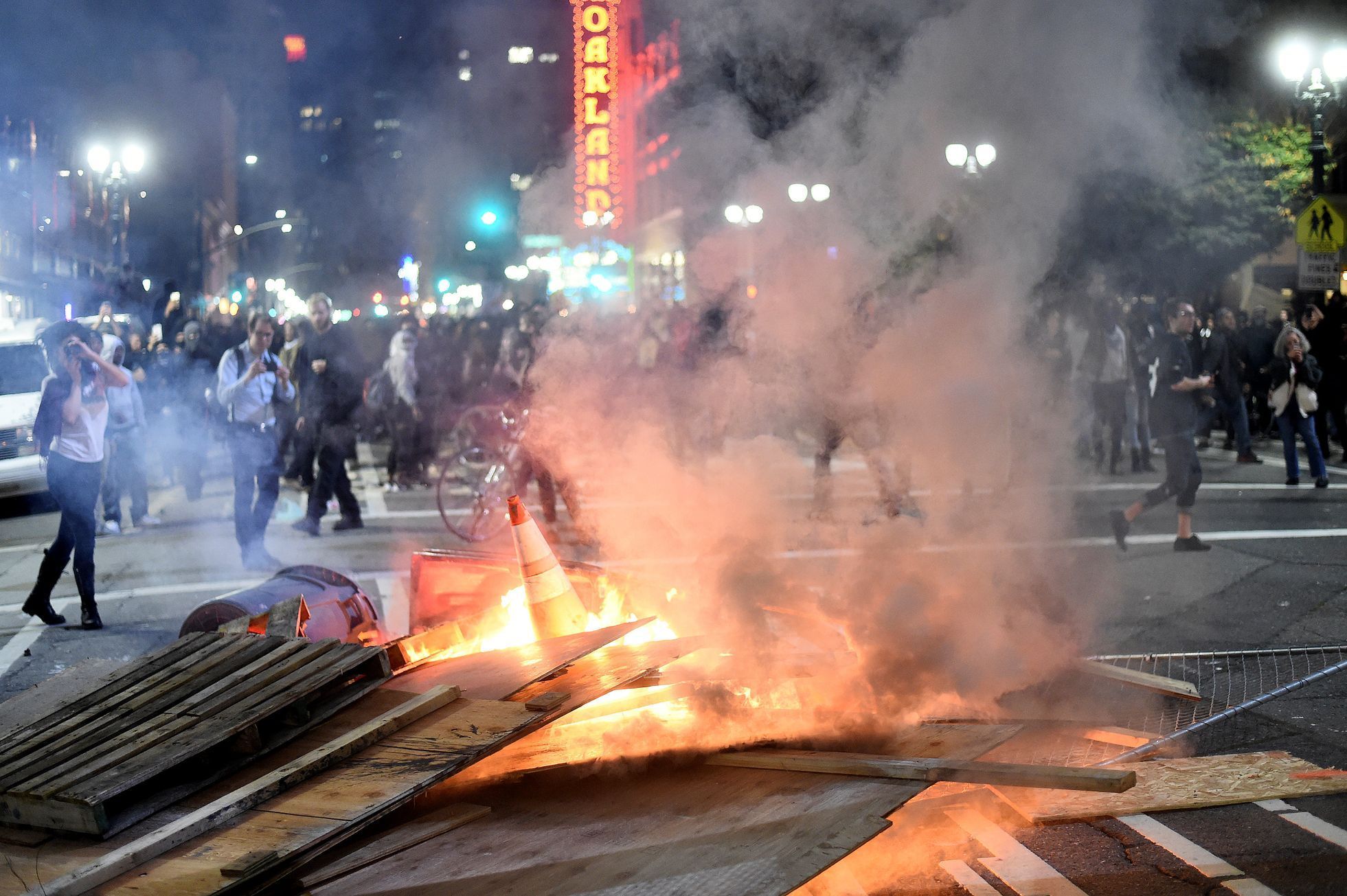 Protesty proti zvolení Trumpa v USA