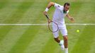 Český tenista Radek Štěpánek na Wimbledonu 2011.