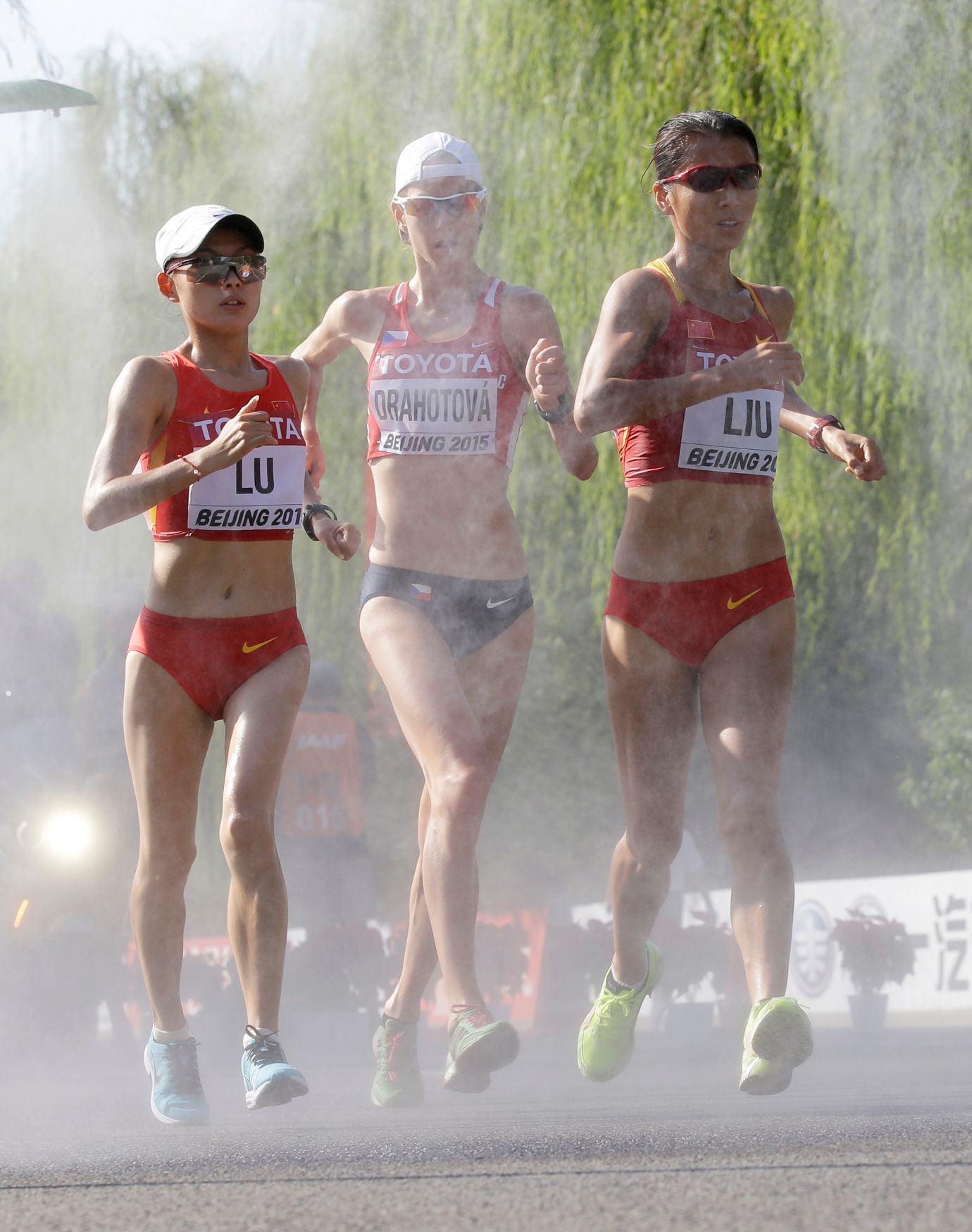 MS v atletice, chůze 20 km: Lu Siou-č', Anežka Drahotová a Liou Chung