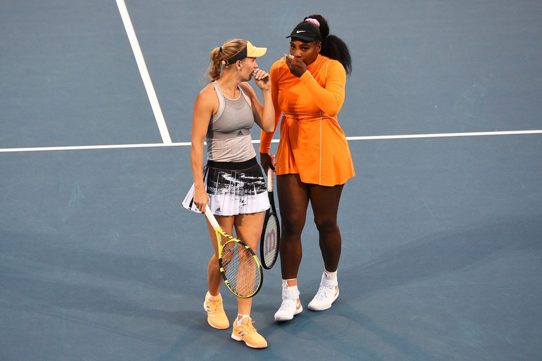 Serena Williamsová, Caroline Wozniacká, Auckland