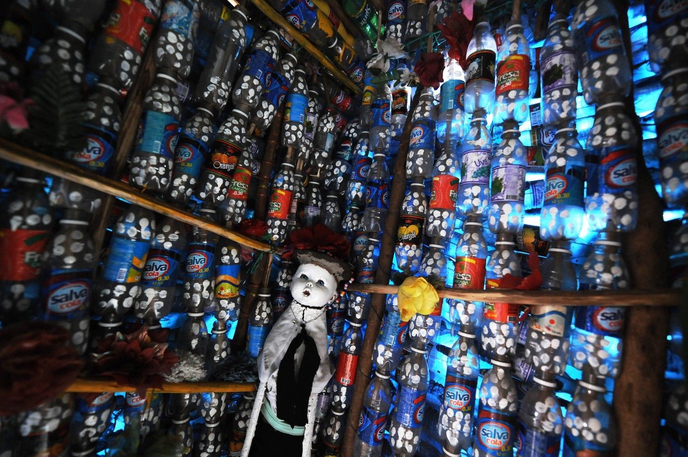 dům, plastové lahve, Peru, plast, stavba