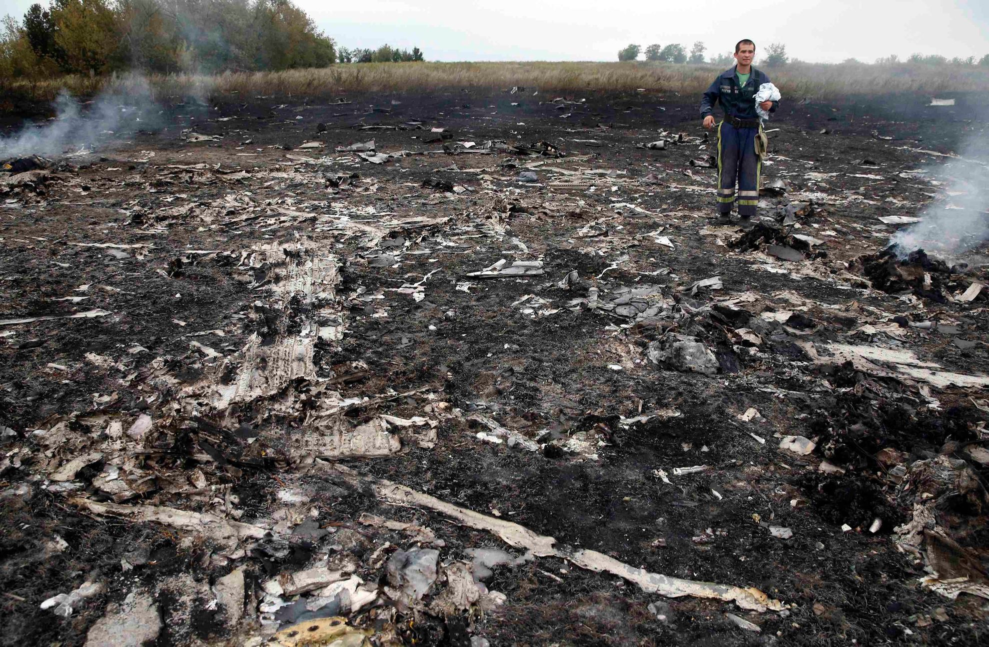Ukrajina - zřícené letadlo - MH17