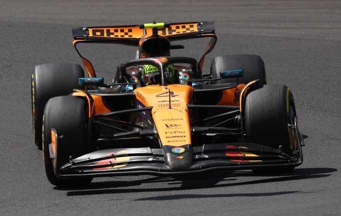 Lando Norris, McLaren ve sprintu v rámci Velké ceny Belgie formule 1