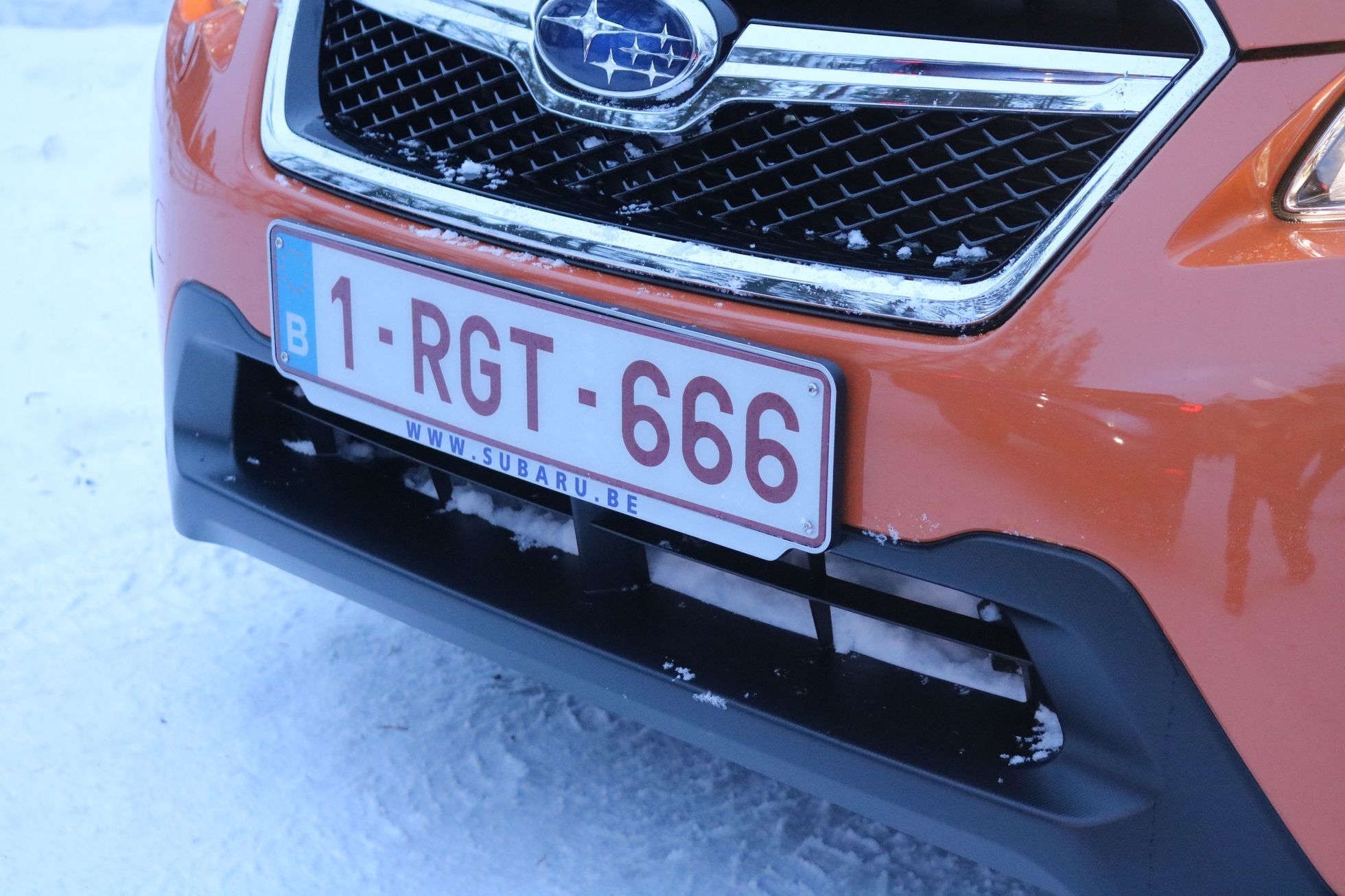 Subaru na sněhu Finsko