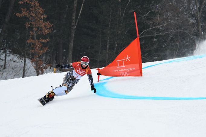 Ester Ledecká v olympijské kvalifikaci