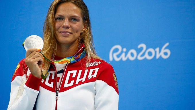 Hořký úsměv Julije Jefimovové po zisku stříbrné medaile na OH v Riu.