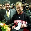 FILE PHOTO: PM KURT BECK GIVES A MEDAL TO ANDREAS BREHME.